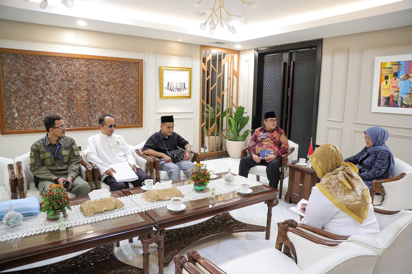 Menaker Ida Fauziyah Terima Audiensi Rumah Aspirasi Tuna Netra Indonesia