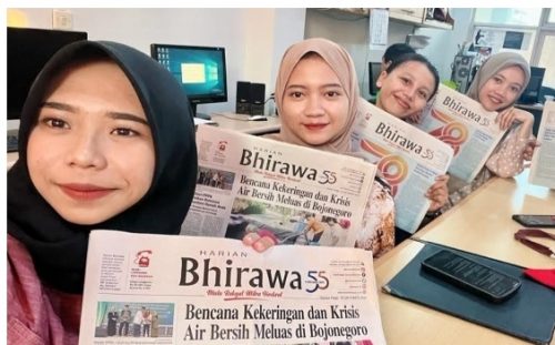 Magang MBKM di Harian Bhirawa, Dua Mahasiswa UNISRI Surakarta Asah Kemampuan Jurnalistik