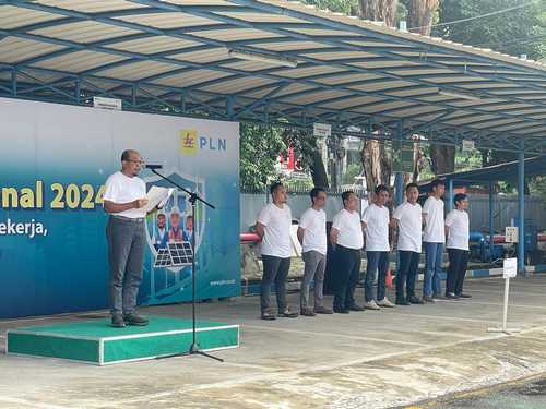 Peringati Bulan K3, PT PLN UIP JBTB Ketintang Surabaya Gelar Simulasi Tanggap Darurat dan Apel K3 Gabungan