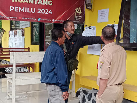 Saksi Parpol di Kecamatan Ngantang Tolak Tandatangan Plano Hasil Suara Pemilu 2024