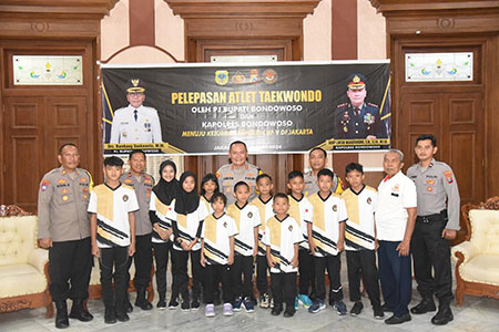 Kapolres Apresiasi Atlet Taekwondo Bondowoso, Raih Medali di Ajang Kapolri Cup