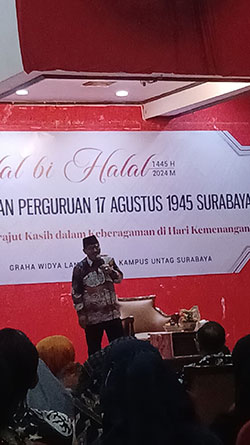 Keluarga Besar Untag Surabaya Gelar Halal Bi Halal