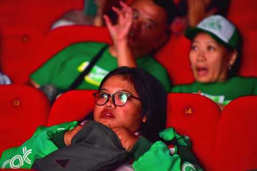 Ratusan Mitra Pengemudi dan Merchant Grab Kota Malang Nonton Film ‘Siksa Kubur’