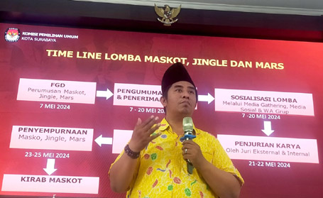 KPU Kota Surabaya Buka Lomba Maskot, Mars, Jingle, dan Tagline Pilwali 2024